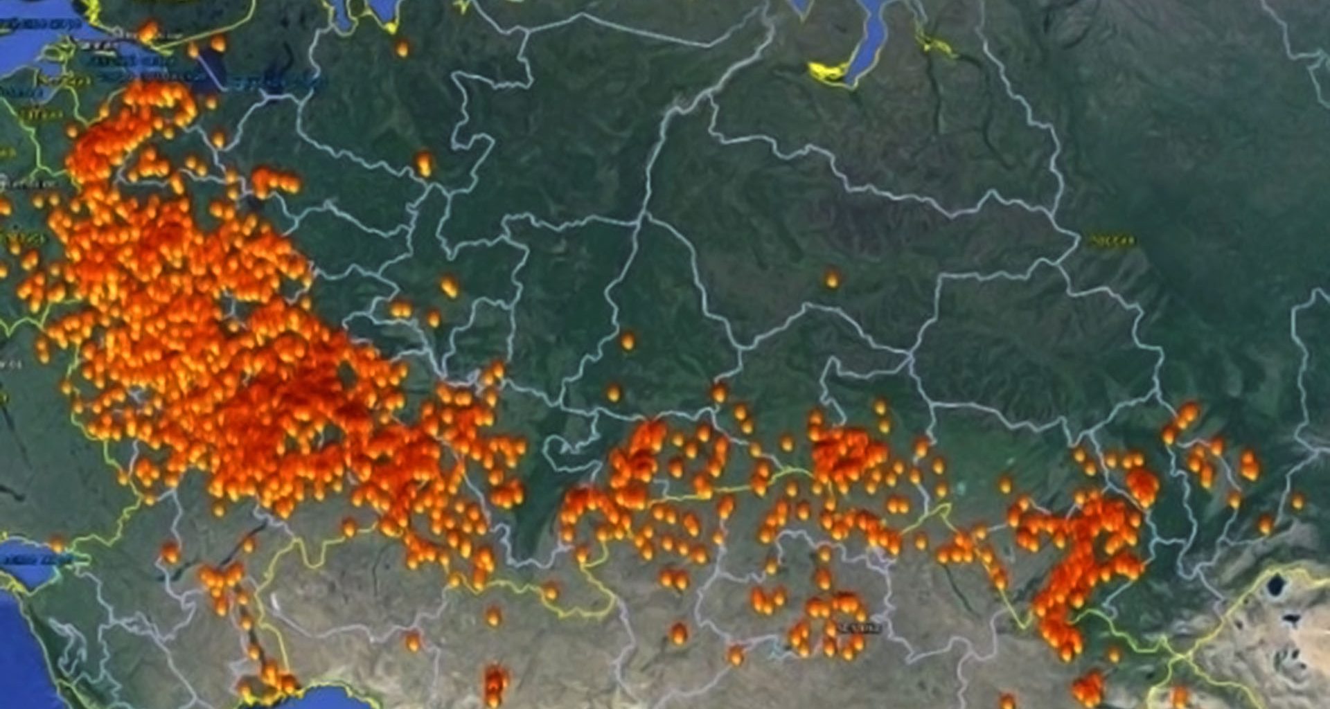 Карта термоточек в реальном времени новосибирская область