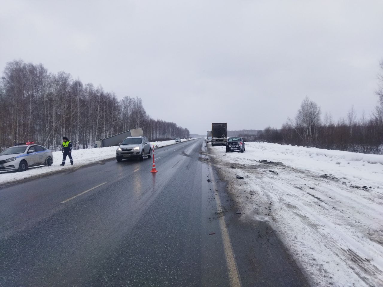 ДТП на 205-м километре автодороги Тюмень-Омск | 04.02.2024 | Голышманово -  БезФормата